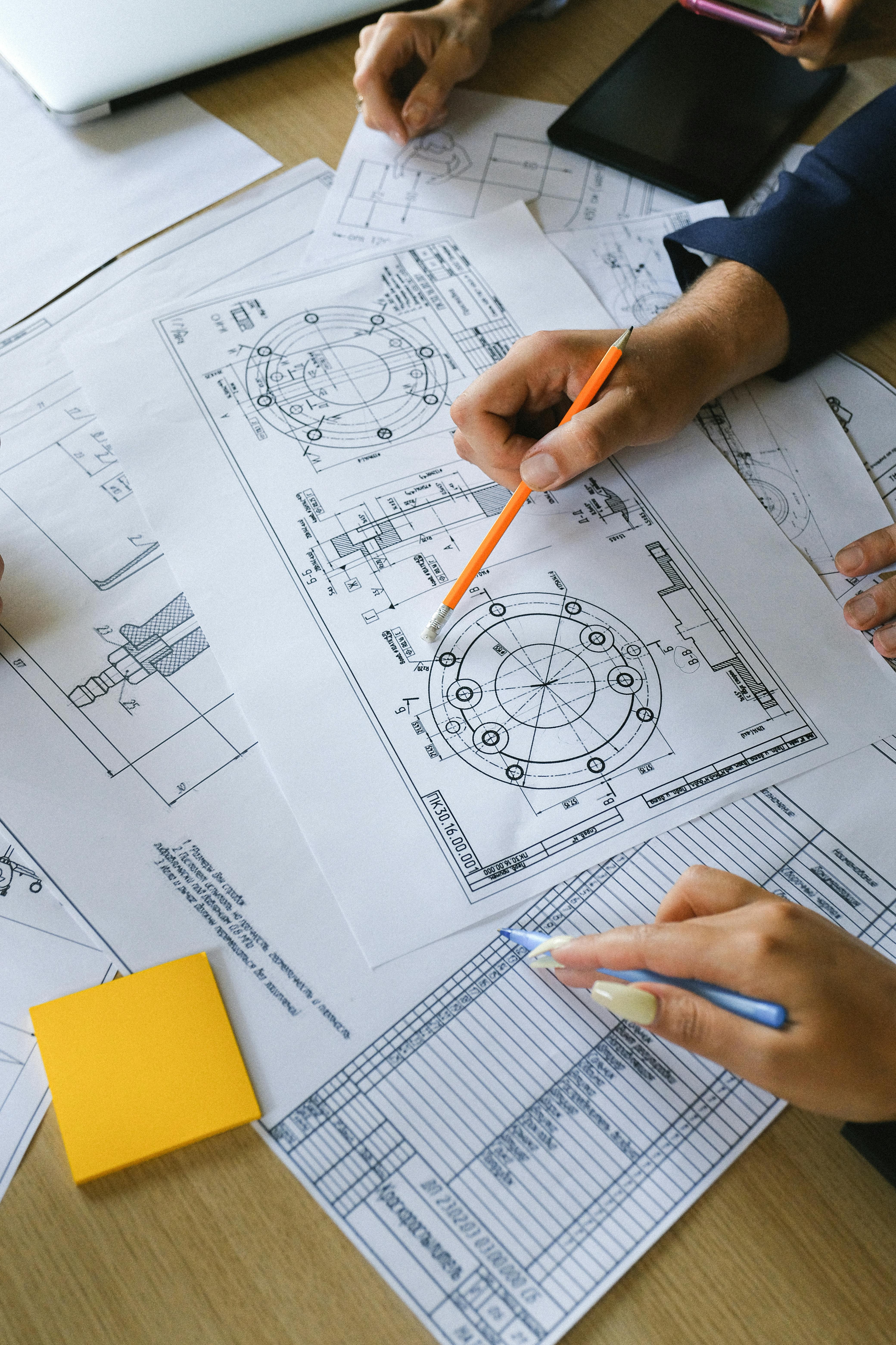 MEP engineering team working on HVAC and electrical design in Egypt office